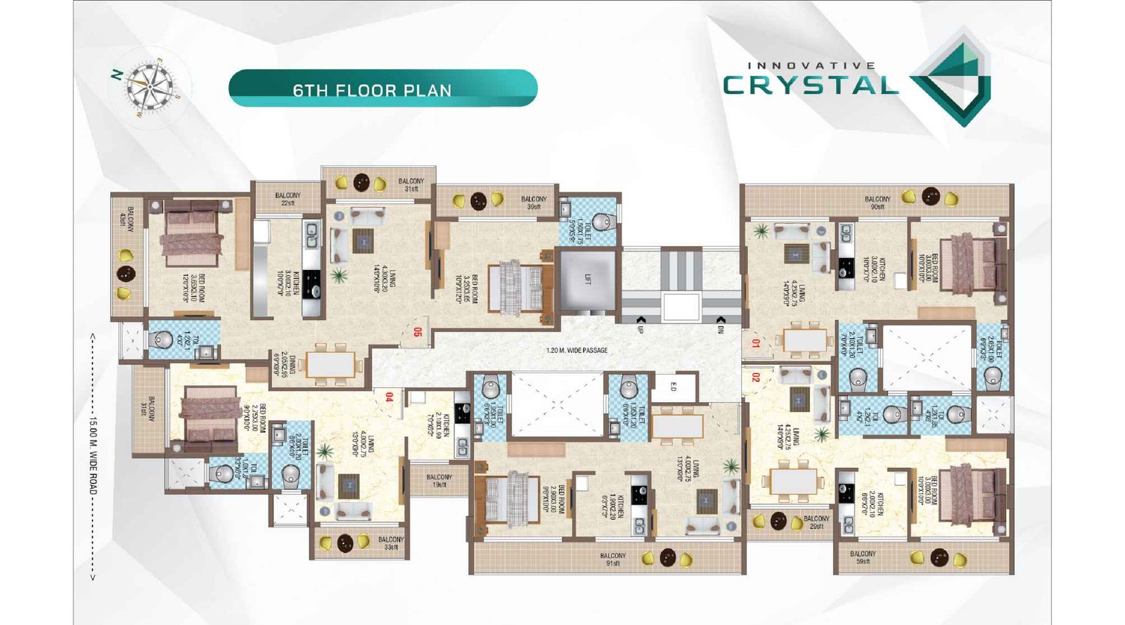 Pinnacle-Innovative-Crystal-6th-Floor-Plan
